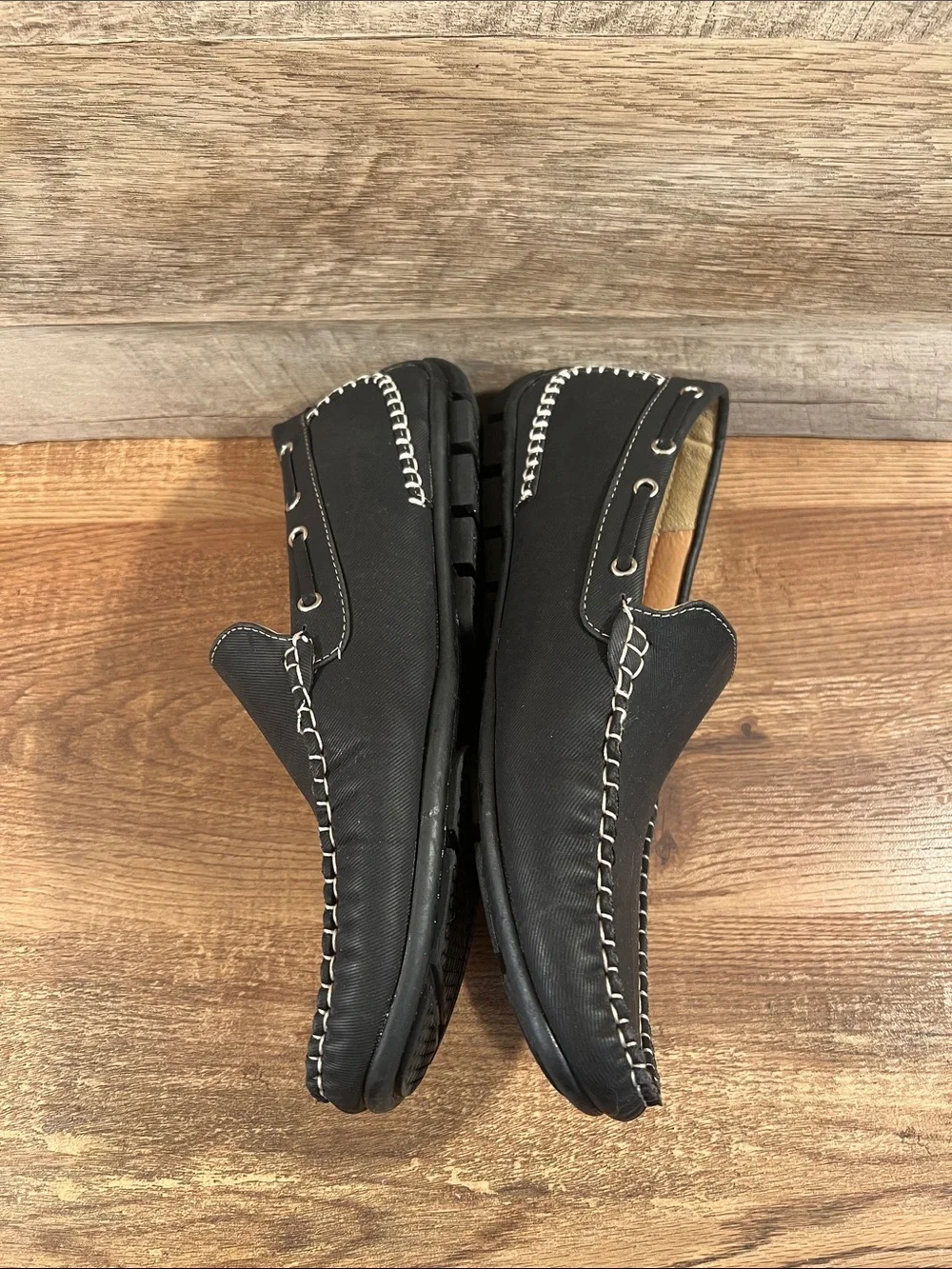 Classic Black Slip-On Driving Loafers for Men